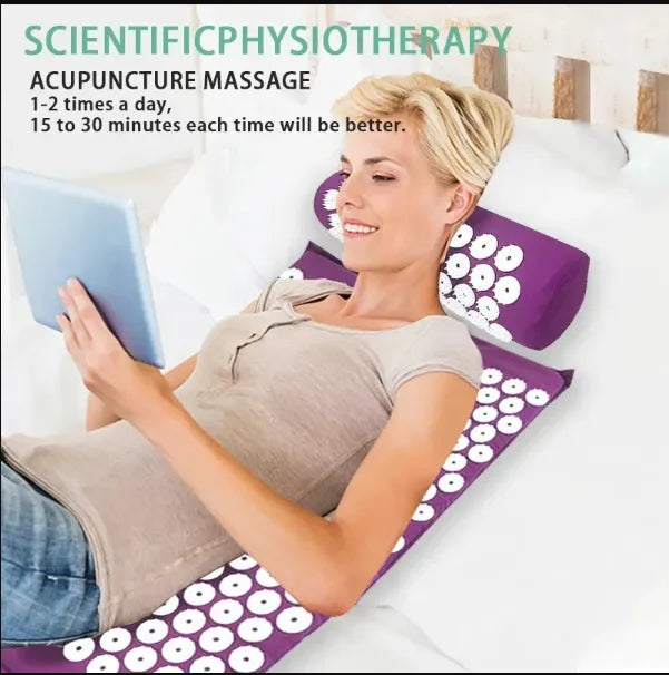 Forgefit Yoga Acupressure Mat & Pillow Set