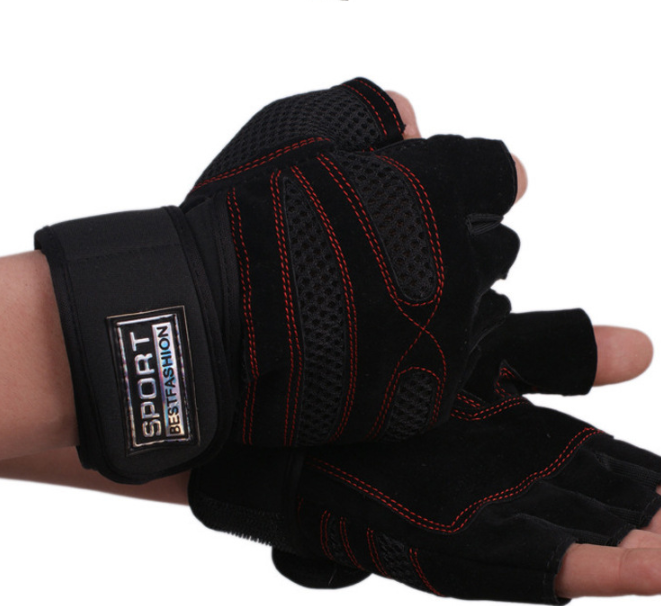 Forgefit Men's Gym Training Gloves for Summer Cycling (Half-Finger)