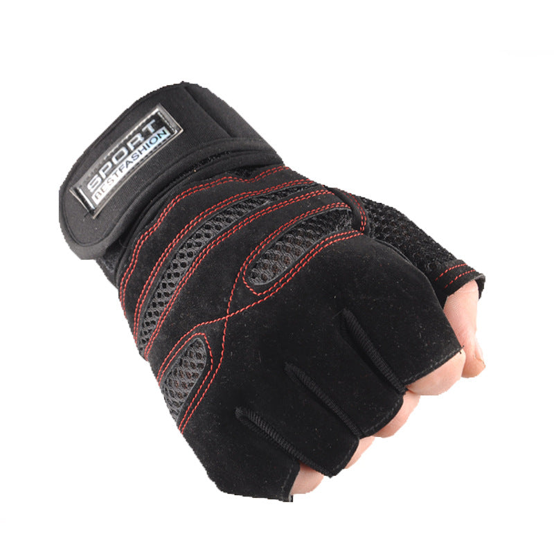 Forgefit Men's Gym Training Gloves for Summer Cycling (Half-Finger)