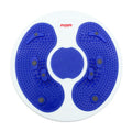 Blue foot massager pad with white border on a white background