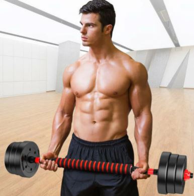 Forgefit Adjustable Dumbbell & Barbell Set