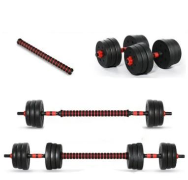 Forgefit Adjustable Dumbbell & Barbell Set